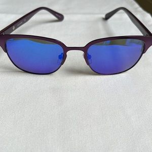 SPERRY BLUFF-POINT POLARIZED Matte eggplant titanium frames, blue mirrored lens